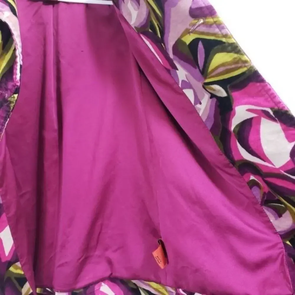 Missoni for Target floral trench velvet feel double breasted‎ coat girls 2T - 3T